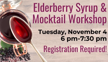 Elderberry Syrup & Mocktail