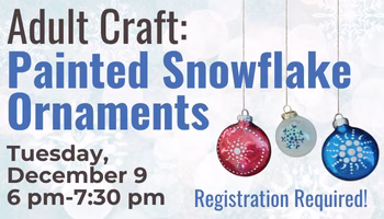 Adult Craft: Painted Snowflake Ornaments